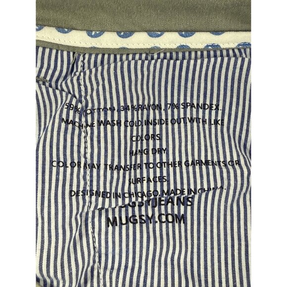 Mugsy Pants Mens 38x30 Damens Chinos Stretch Gray Straight Comfort K4PNDA - Picture 5 of 10